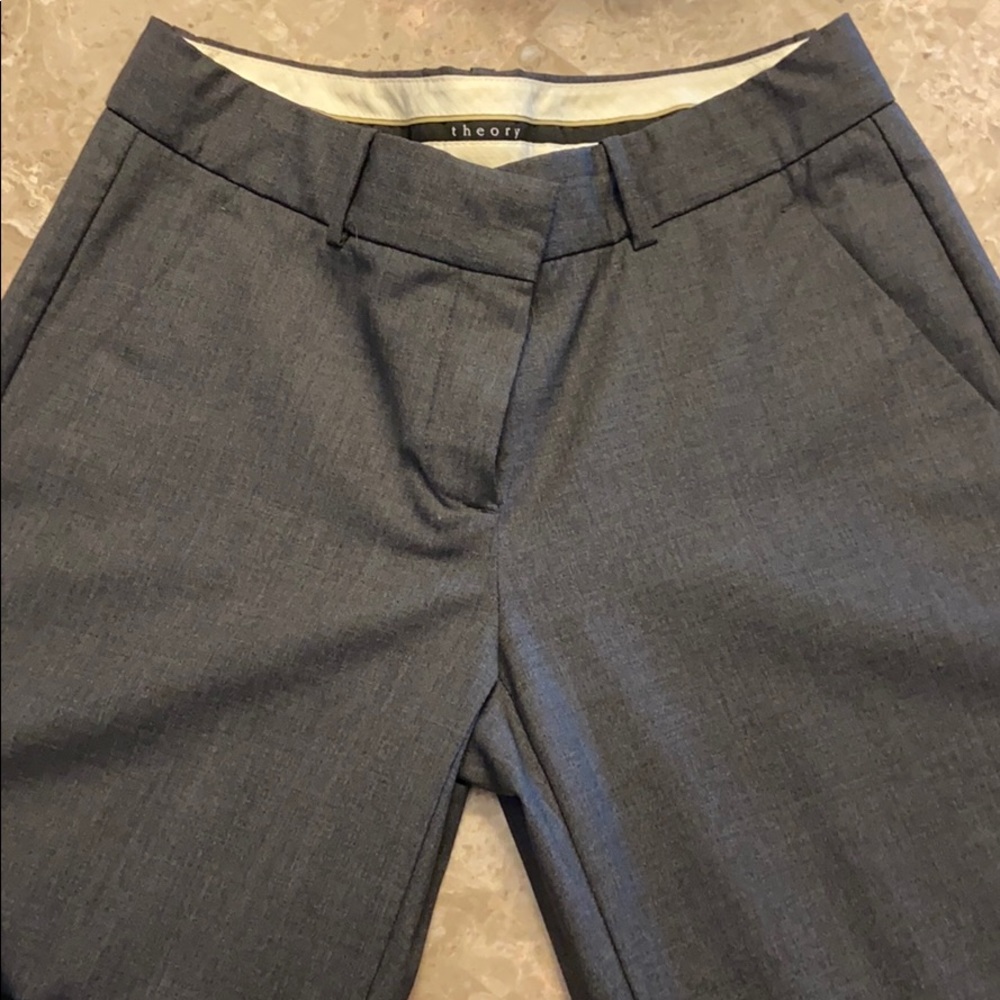 Women’s dress pants dark grey theory size 4
